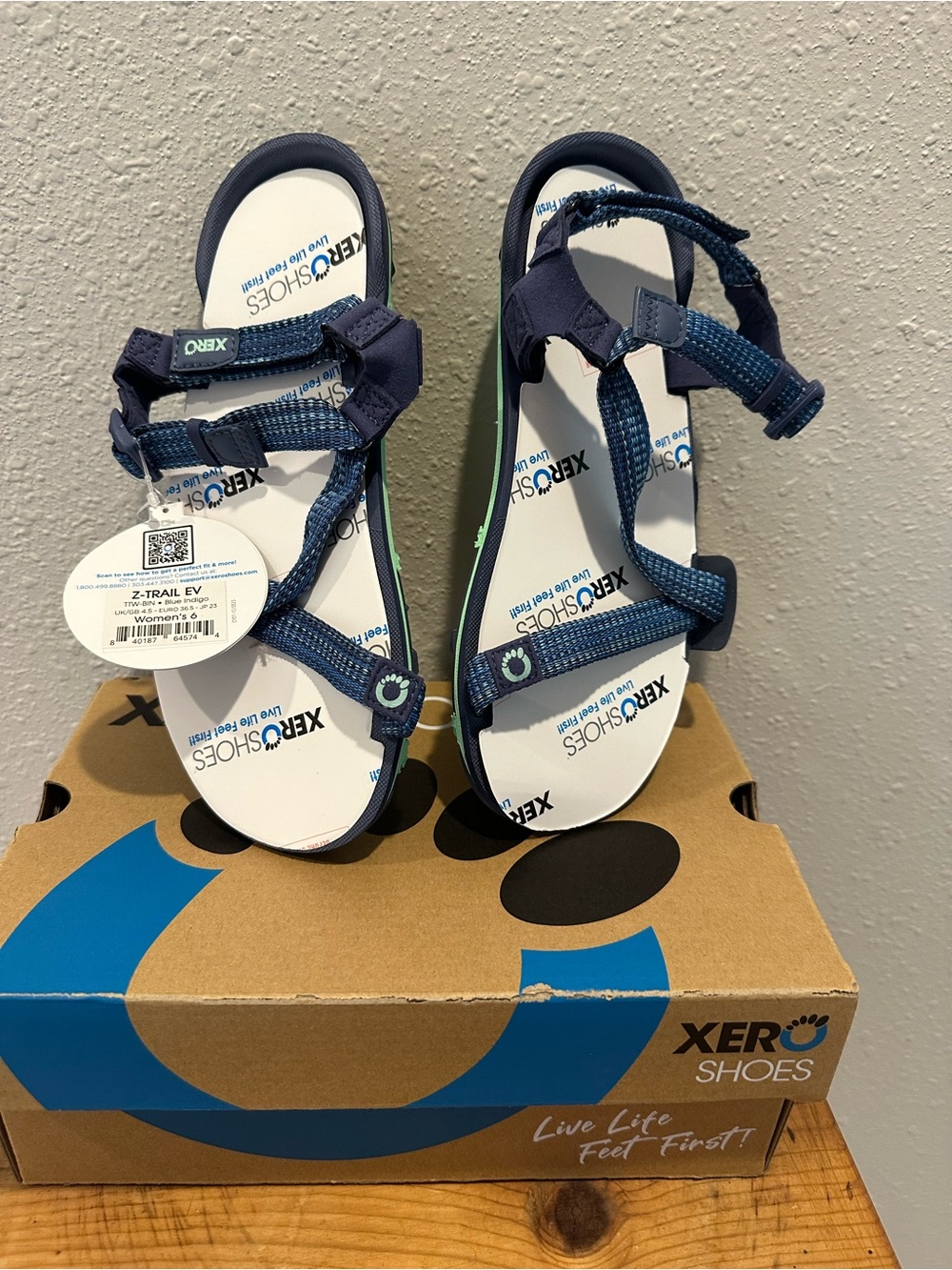 Xero Shoes Women's Z-Trail EV Sandals - Navy